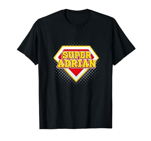 Nombre Adrian diseño personalizado, super Adrian Camiseta