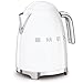 Smeg klf03whuk 50s Retro Style Kettle White 3d Logo