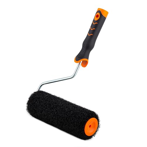 MIVOS Rouleau à enduire 23 cm - Rouleau haut de gamme pour mastic - Rouleau spécial pour mastic - Rouleau à enduire - Rouleau de revêtement - Rouleau à...