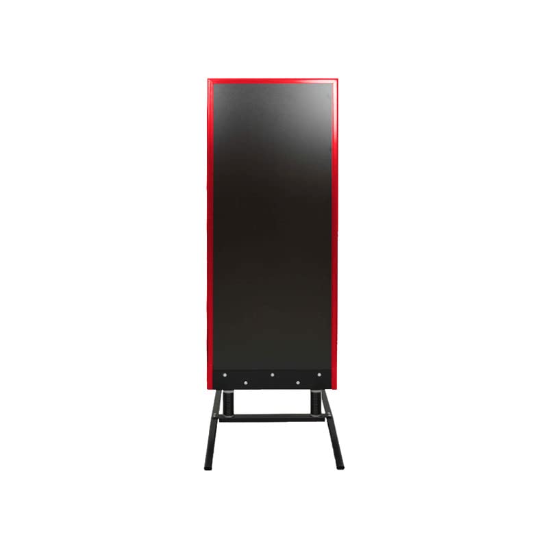 Panneau trottoir grande taille sur ressorts cadre bois rouge vin dimensions 180 x 65 cm