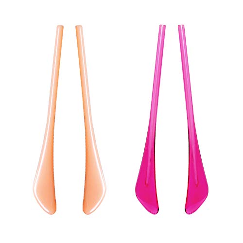 FOOUSAFOOUSA Replacement Temple Tips Arm(Ear Socks) for Ray-Ban Aviator  RB3025 3026 Sungl Repair Kits (Yellow,Red)