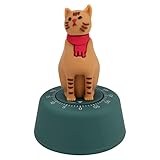 Mechanical Kitchen Timer,Visual Timer Cat Cute Kitchen Accessories,Wind Up Egg Timer 60min Countdown...