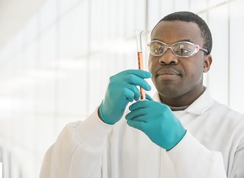 Ansell TouchNTuff 92600VP Disposable Nitrile Gloves, Powder-Free Examination Glove, Chemical Resistant, Food Handling, Mechanical Protection, Latex-Free PPE, Green, Size L (20 Gloves)