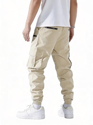 Image of Lymio Cargo for Men | Cotton Cargo Pant | Drawstring Waist Pant (Also Available in Plus Sizes) (34-37)