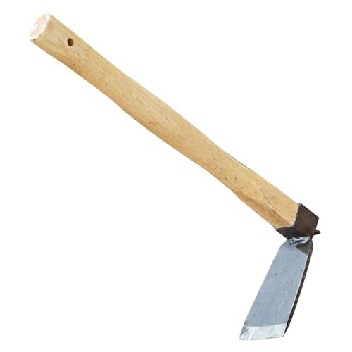 Mini herramienta de cultivador – azada de madera duradera, herramienta de cuidado de plantas de patio trasero, removedor de malas hierbas de césped, accesorios de jardín de balcón | Herramienta de