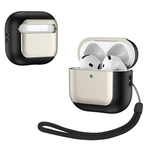 Protection AirPods Pro 2 antichoc rigide silicone cuir or housse ecouteur