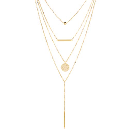 Dainty Circle Karma Choker Necklace 14K Real Gold Plated Delicate Circle Necklace for Women
