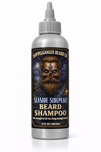 Image of Beard Shampoo - Beard Wash That Actually Softens and Conditions, Dandruff & Itch Control, One Bottle Lasts 3-4 Months, Sulfate Free & Paraben Free, Aloe & Apple Cider Vinegar (Seaside Sidepeace)