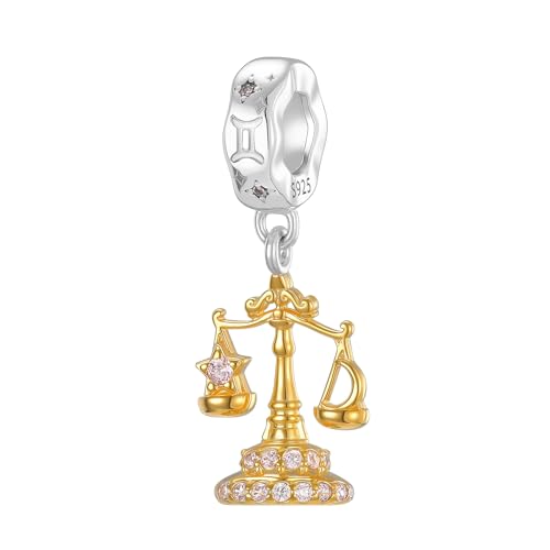 Ya en mundofriki.es: Jokmeo Perla de cadena del signo zodiacal Libra de plata 925, compatible con pulseras y collares de estilo Pandora y europeo, adecuada para mujeres y niñas.
