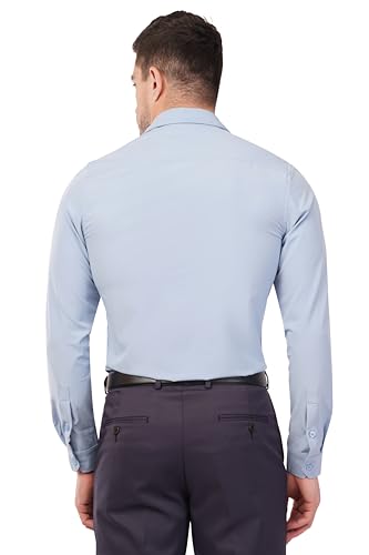 Image of SaintX Men's Premium Solid Formal Shirt | Slim Fit | Plain Full Sleeve | Feather Touch Soft Finish | Wrinkle Resistant | No Ironing Required | 360 Highly Stretchable Fabric