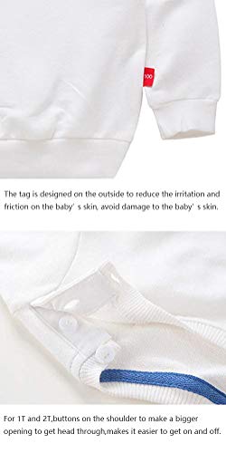 PTPuke Toddler Boys Girls Solid Cotton Thin Sweatshirt Long Sleeve top T-Shirts4