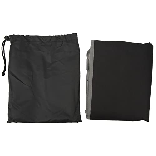 AJUNJIIL para reposapiés de avión para niños, extensor de asiento plegable de tela Oxford, accesorio de viaje cómodo multifuncional para niños pequeños (Negro)