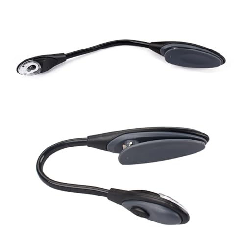 Sosoport Adjustable Mini Portable LED Music Score Stand Light for Reading Camping Night Fishing Flexible Clip Design Compact Lamp for Easy Illumination