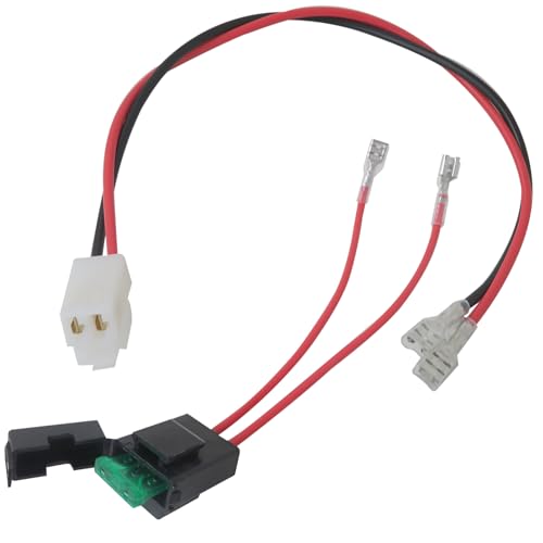 【HaeKap 2025 Latest Version】 Battery Wire Harness Kit with 30 Amp in-Line Fuse Fit for Razor Pocket Mod - V45 and up, 3 Holes Plug
