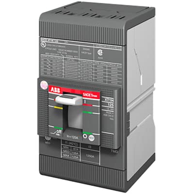 XT1SU3100AFF000XXX, Molded Case Circuit Breaker, 3P, Thermal/Magnetic Fixed 35kAIC-480V w/o Lugs 100 Amp