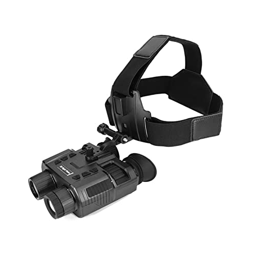 NV8000 ヘルメット 3D ナイト ビジョン ゴーグル IR 1080p HD 赤外線 NV 双眼鏡 裸眼 デジタル 3D ヘルメット 接眼レンズ ヘッド マウント 暗闇 キャンプ用(NV8000)