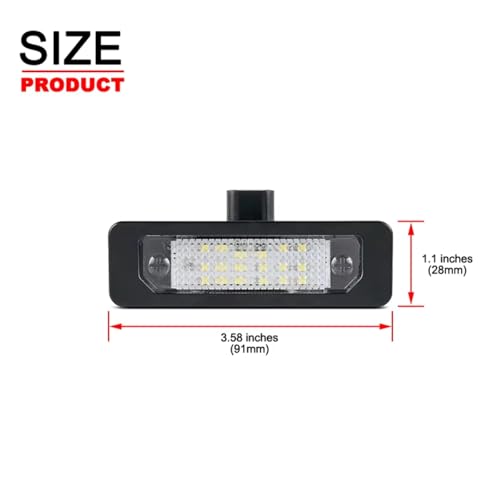 Luz de matrícula para Ford Flex que soluciona parpadeos y fallos en la inspección técnica 5