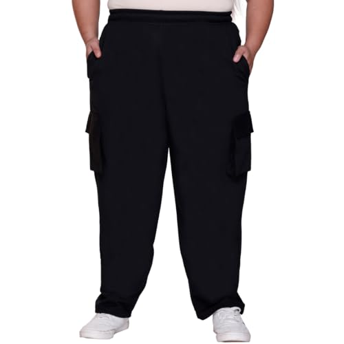 Image of White Moon Plus Size Women's 4 Pocket Cargo Joggers for Gym - Comfortable Track Pants for Women, Cotton Jogger, Ideal Track Pants for Women, Cargo Joggers for Everyday Wear (Pack of 2)