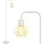 White floor lamp with bulb White floor lamp with bulb