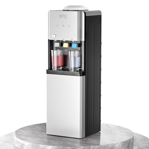 La Mejor Selección de Dispensador de Agua Aspix - los más vendidos. 47 MTQ Dispensador de Agua Garrafon 3 en 1, Despachador de Agua Garrafon de 3 a 4.8 Galones, Dispensador de Agua Fría y Caliente(85℃-95℃, 5℃-10℃), Enfriador de Agua (Plata)