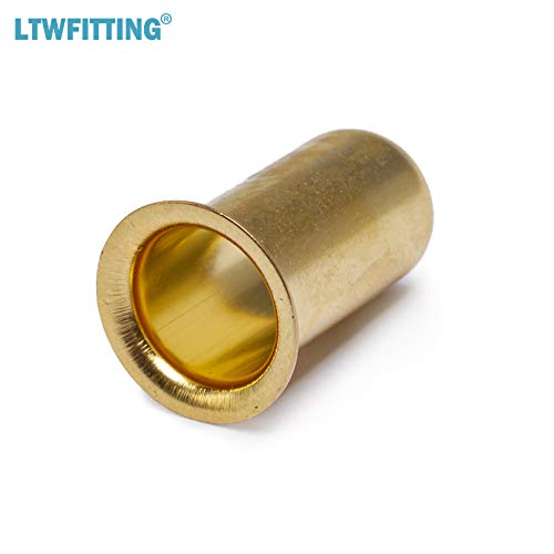 Ltwfitting HF63PT850HF61825HF60850 Value Pack 1/2-Inch Od Brass Compression Insert,Sleeve Ferrule,Nut thumb #1