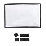 Movo MP-LB5 8x12 Speedlight Fabric Flash Softbox Diffuser with Roll-Up Windows for Fill Light, Bounce Control - Universal Design Fits Most Flashes