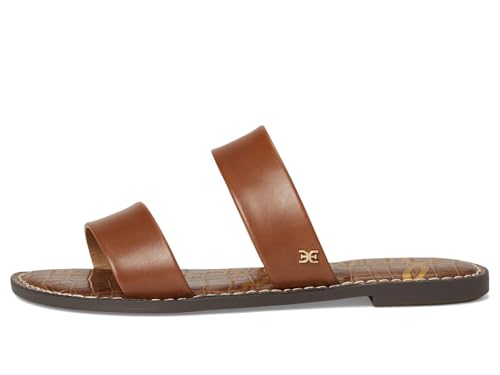 Sam Edelman Women's Gala Flat Sandal, Rich Cognac Leather, 8 Wide4