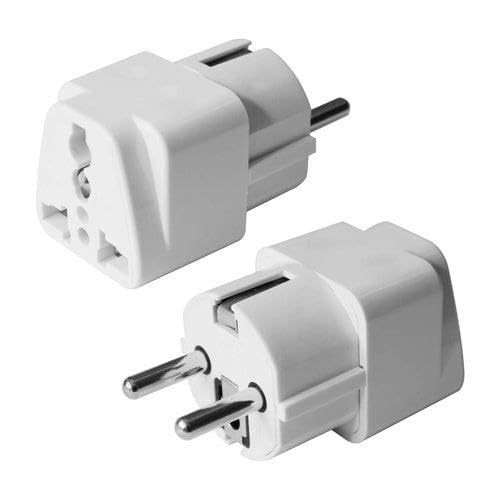 Stackfine 250V Universal 2 Pin to 3 Pin Conversion Plug Type F for Au Us UK to EU Europe Plug Ac Power Travel Adapter-image-47