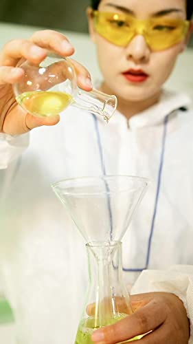 Image of OCTA Borosilicate Glass Funnel 2 inches 50mm for Laboratory Use Borosilicate Glassware for Bottle Hot Oil or Liquid Chemicals Solutions Pack of 10