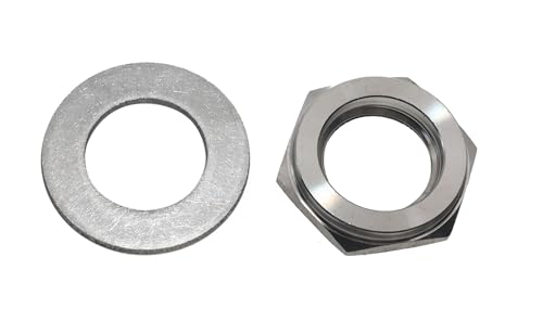 Suitable for DIY Installation of BQ300 Grill Thermometer Mounting Kit, Including Gaskets and Fastening Nuts,Thermometer Installation Kit for Replacement Barbecue thermometers,1/2