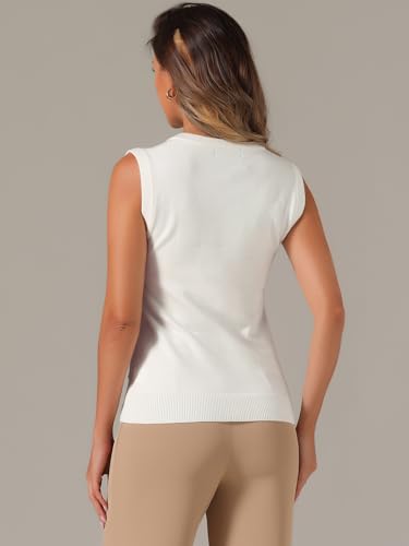 Image of Allegra K Sweater Vest for Women's Summer Casual Button Ribbed Sleeveless Knitted Tank Top