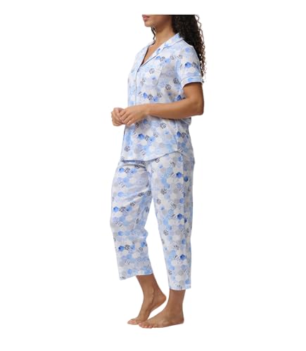 Image of Karen Neuburger Women's Short Sleeve Girlfriend Capri Pajama Set