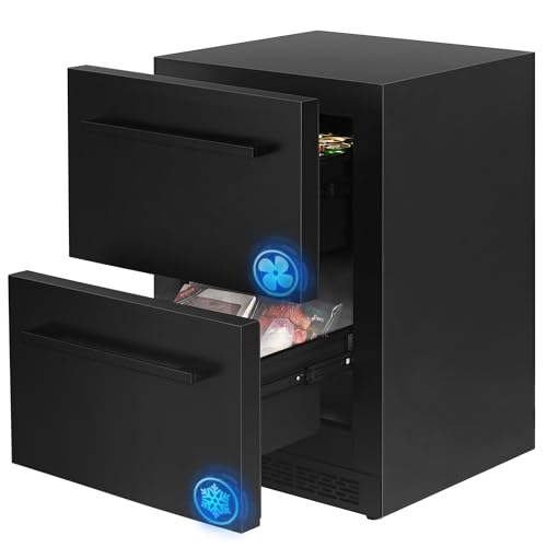 24Inch Double Drawer Fridge Freezer