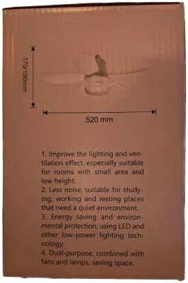6 Kanatlı LED Tavan Vantilatörü 50 WATT | 3 Kademeli Led Vantilatörü [Enerji Sınıfı F]