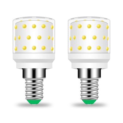 TZHILAN E14 LED Corn Bulb 6W, 75W Incandescent Equivalent, 850Lm 6000K Cool White AC100-265V, Non-Dimmable SES LED Bulb for Living Room, Office, Kitchen& Bathroom, 2 Pack