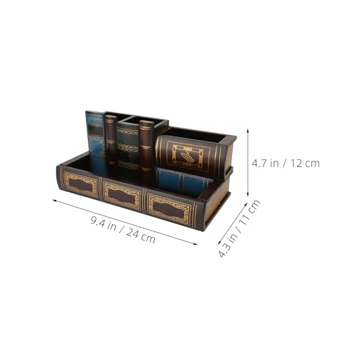 Boîte de rangement rétro avec finitions soignées pour bureau - 3