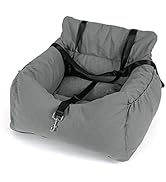 NIBESSER 2-in-1 autostoel en bed voor honden, waterdicht en antislip, zitverhoging voor katten, afneembare overtrek en kussen