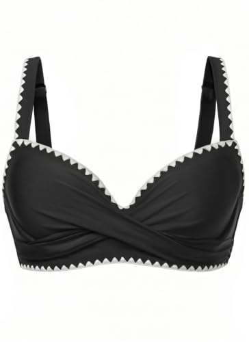 Image of Aqua Eve Women Underwire Bikini Top - Push Up Swimsuit Top Bra Padded Bathing Suit 2026 Twist Front Swimwear