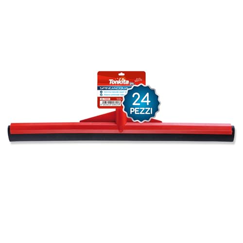 TONKITA | 24 Limpiacristales pequeños para Suelos, 33 cm, con Perfil de Goma, Ideal para Balcones, terrazas y Servicios higiénicos – 24 Unidades