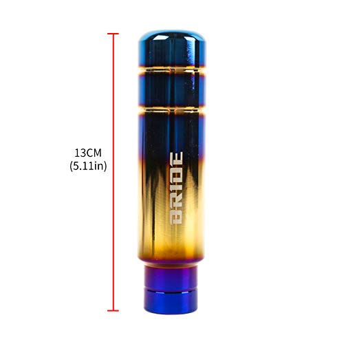 Bride Aluminum Burnt Blue Universal Gear Shift Knob Shifter Lever Head V2 -13Cm #TOP1