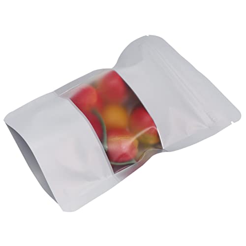 BCOATH Aluminized Reclosable Bags 100pcs Large Storage Pouches Sealed Bags for Food Nuts Candy Snacks