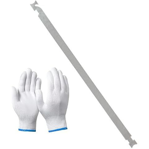 AMOSTBY Auto Tool Set, 23 inch High Elastic Stainless Steel Auto Repair Tools with Wear-Resistant Labor Protection Gloves Cover
