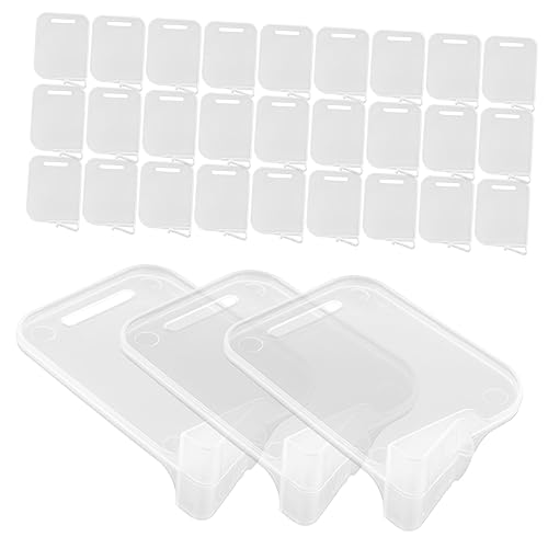 TOBBOMEY 40 piezas Separadores Transparentes para Frigorífico Divisores Extraíbles Puerta Lateral Organizador Práctico sin Montaje para Congelador y Nevera Hogar