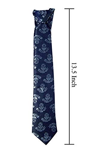 Needzo Navy Blue First Communion Tie for Boys with IHS Chalice Design, 13 1/2 Inch2