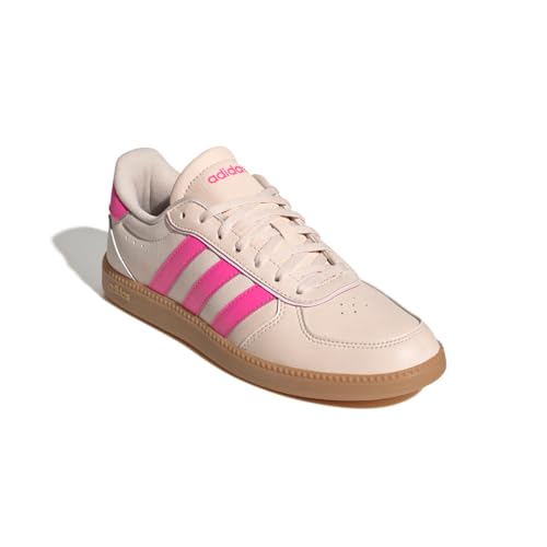 Image of adidas Womens Breaknet Sleek Sneakers Shoes Casual - Brown