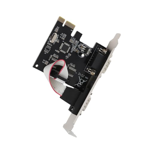 2-portowa Karta Adaptera Szeregowego PCI Express RS232, Karta Kontrolera Hosta Szeregowego PCIe RS232 dla Systemu dla Systemu Linux, dla Komputerów Stacjonarnych