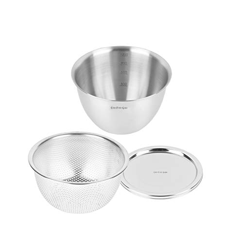 パール金属 ステンレス ザル16cm サテンボール16cm ボールカバー16cm 3点セット CooFooGoo AZ-5539