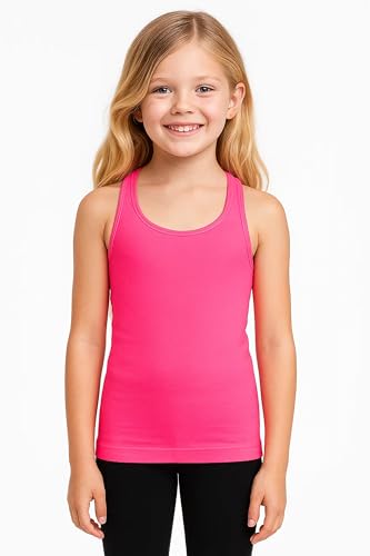 Kurve Premium Girls Seamless Supersoft Wide Strap Comfortable Racerback Tank (Made with Love in The USA)4