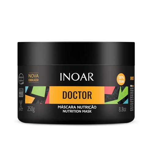 Inoar, Doctor Nutrição Máscara Capilar – Revitalização, Brilho e Maciez com Óleos Naturais para Todos os Tipos de Cabelo - 250g