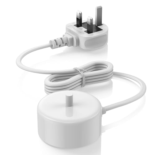 Charger Replacement Power Adapter Type HX6100 Compatible with Philips Sonicare HX3000 HX6000 HX8000 Electric Toothbrush Protectiveclean Series Flexcare Serie Charging Base Waterproof IP67 UK Plug